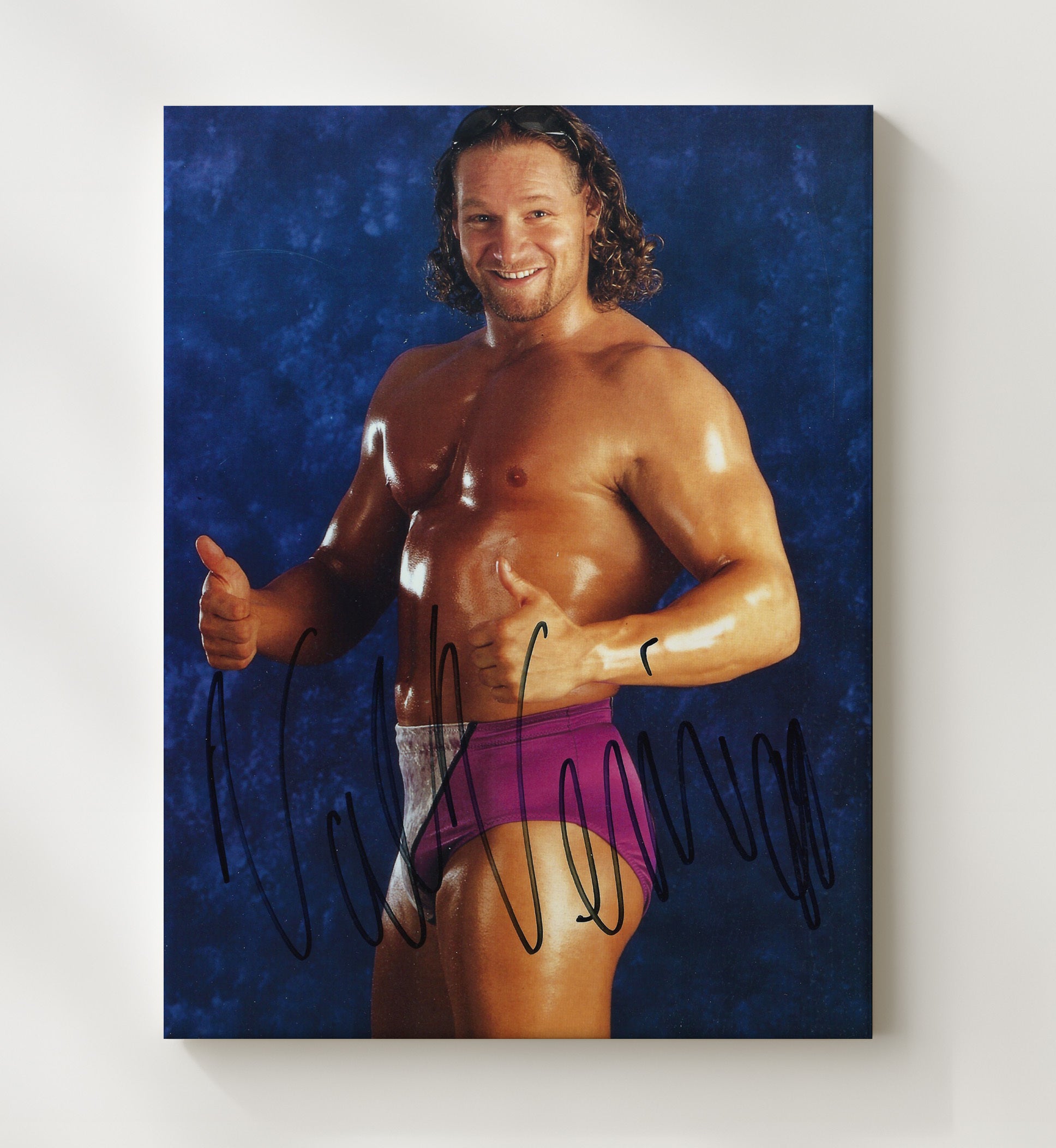 Val Venis - Attitude Era Portrait Wrestling Wall Art Canvas wall art print – wrestling decor