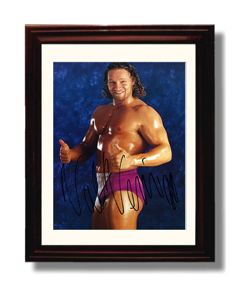 Val Venis - Attitude Era Portrait Wrestling Wall Art Beveled Frame wall art print – wrestling decor