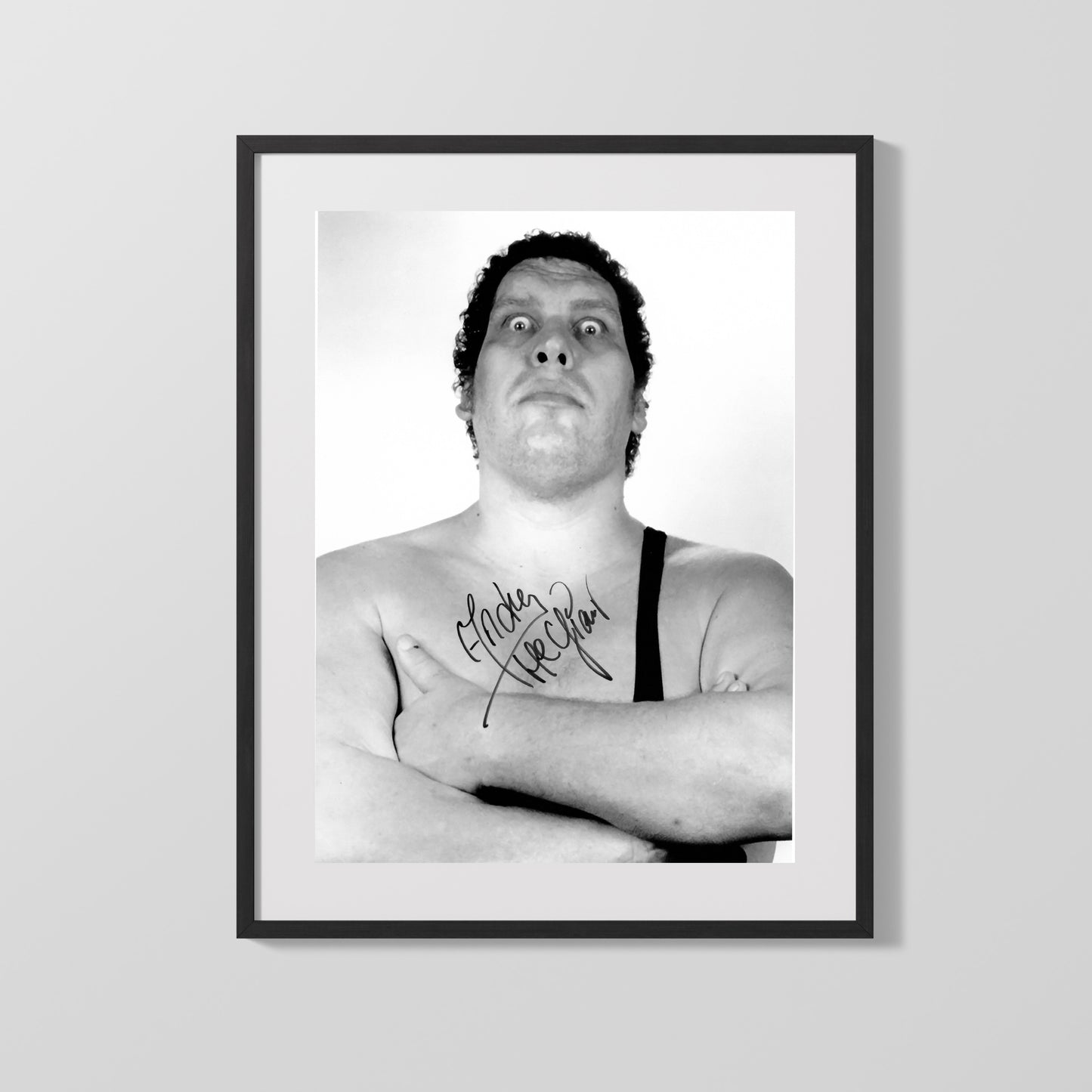 Wrestling Autograph Photo - Andre the Giant Classic - Larger Than Life