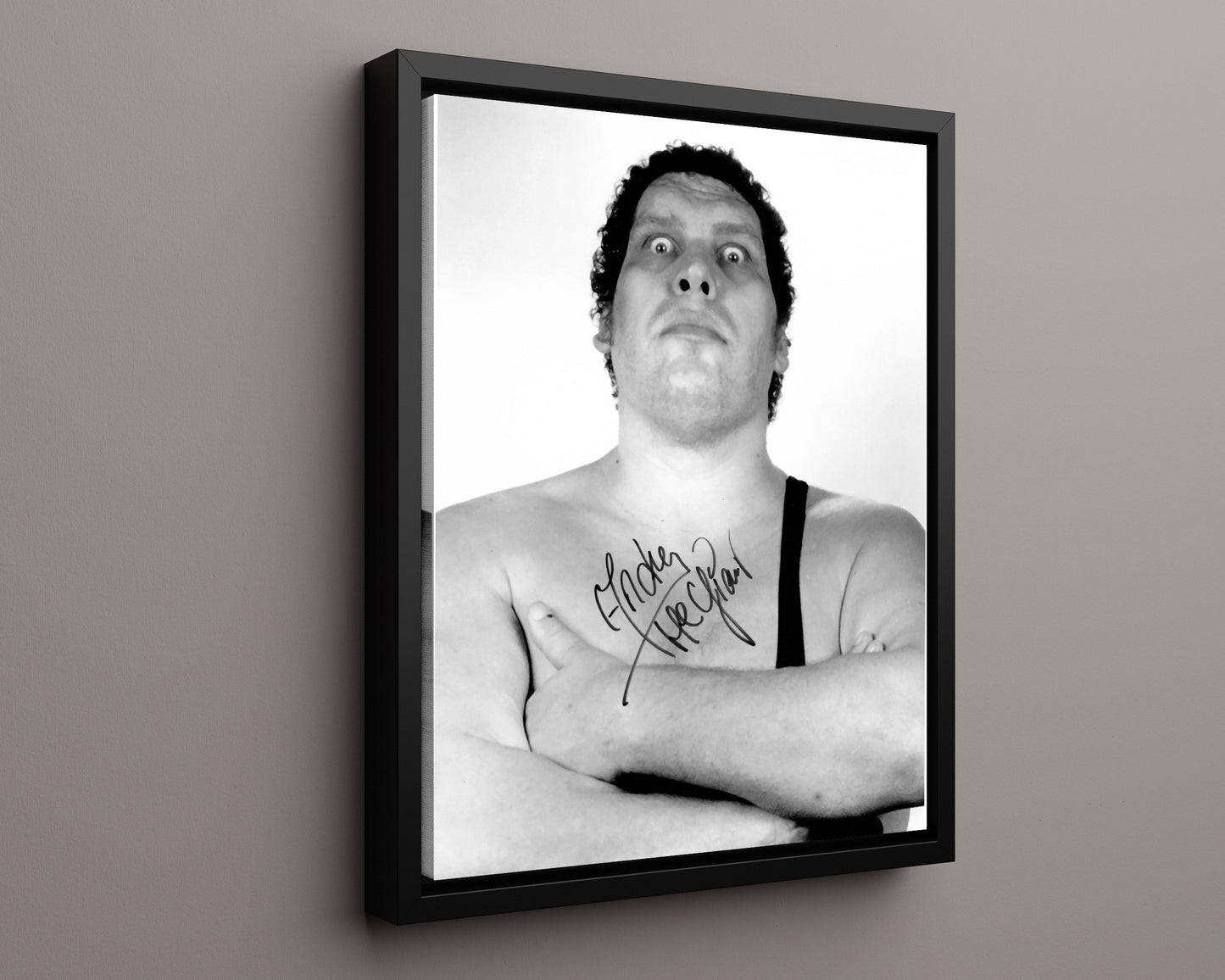 Wrestling Autograph Photo - Andre the Giant Classic - Larger Than Life