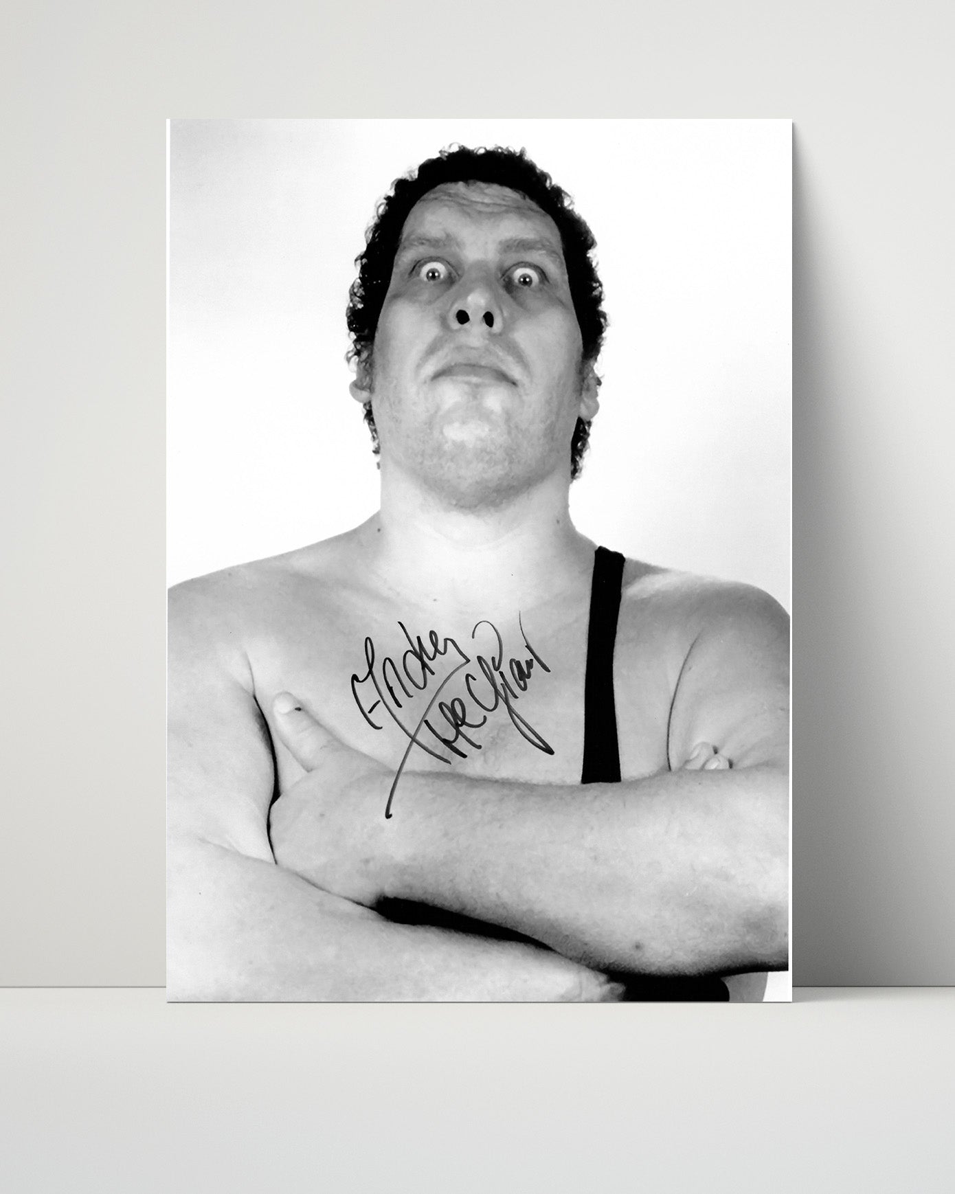 Wrestling Autograph Photo - Andre the Giant Classic - Larger Than Life