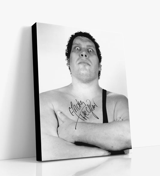 Wrestling Autograph Canvas - Andre the Giant Classic - Larger Than Life