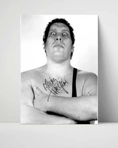Wrestling Autograph Photo - Andre the Giant Classic - Larger Than Life - Unframed