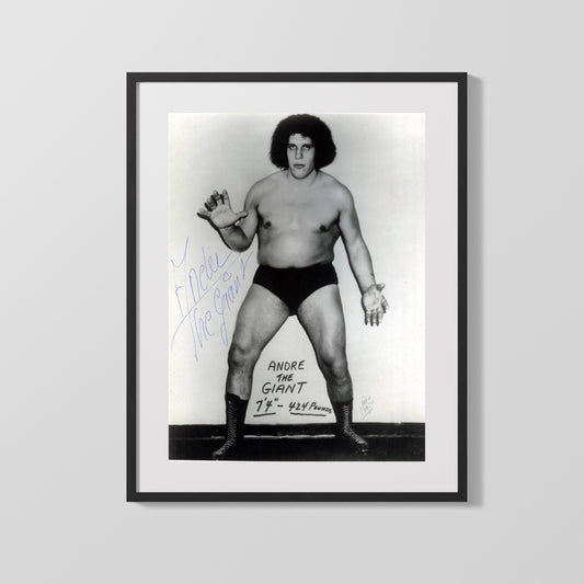Wrestling Autograph Photo - Andre the Giant Full Body - 7ft 4 of Power