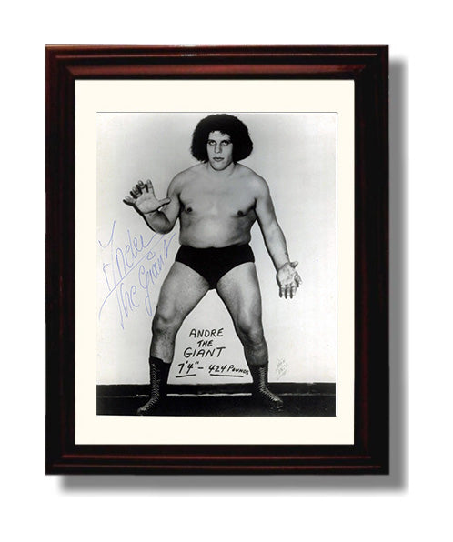 Wrestling Autograph Photo - Andre the Giant Full Body - 7ft 4 of Power