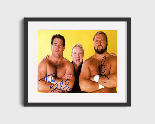 Wrestling Autograph Photo - Arn Anderson and Tully Blanchard - Brain Busters Unite