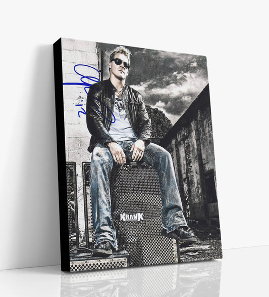 Wrestling Autograph Canvas - Chris Jericho Rock Look - Break the Walls Down