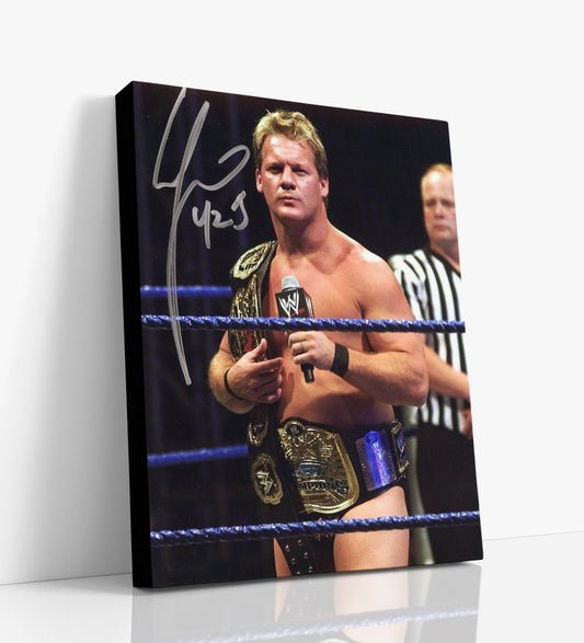 Wrestling Autograph Canvas - Chris Jericho Y2J - Best in the World