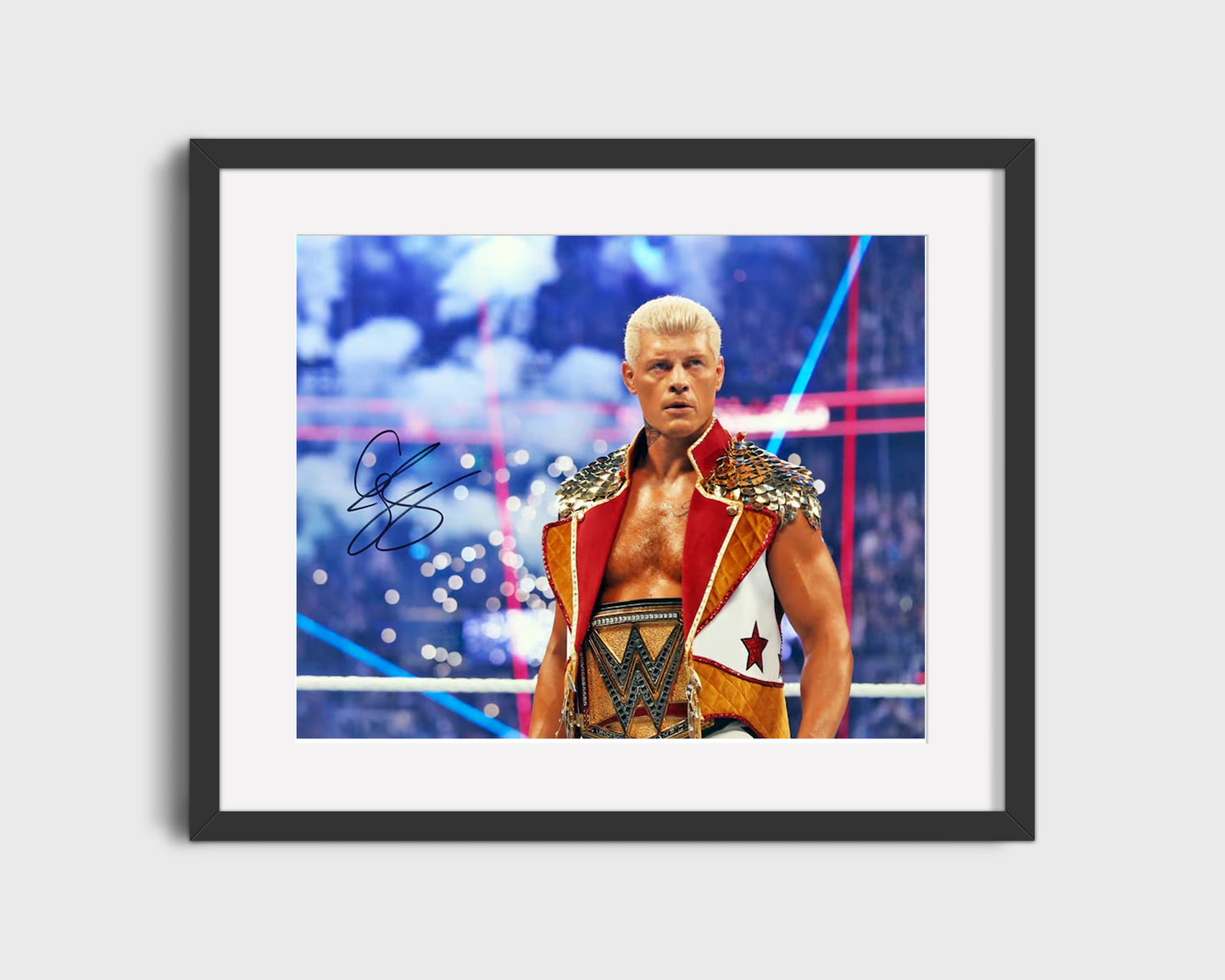 Wrestling Autograph Photo - Cody Rhodes Champion - American Nightmare