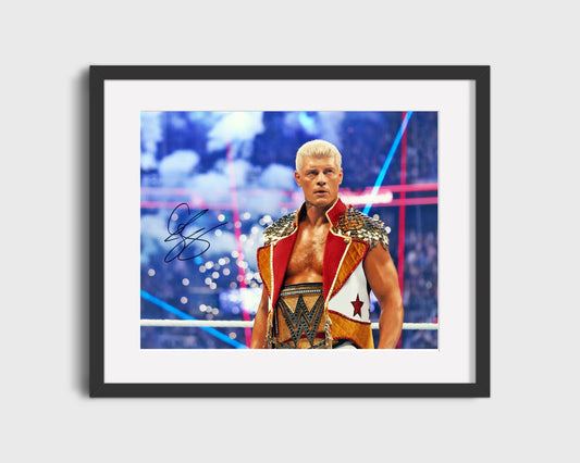 Wrestling Autograph Photo - Cody Rhodes Champion - American Nightmare