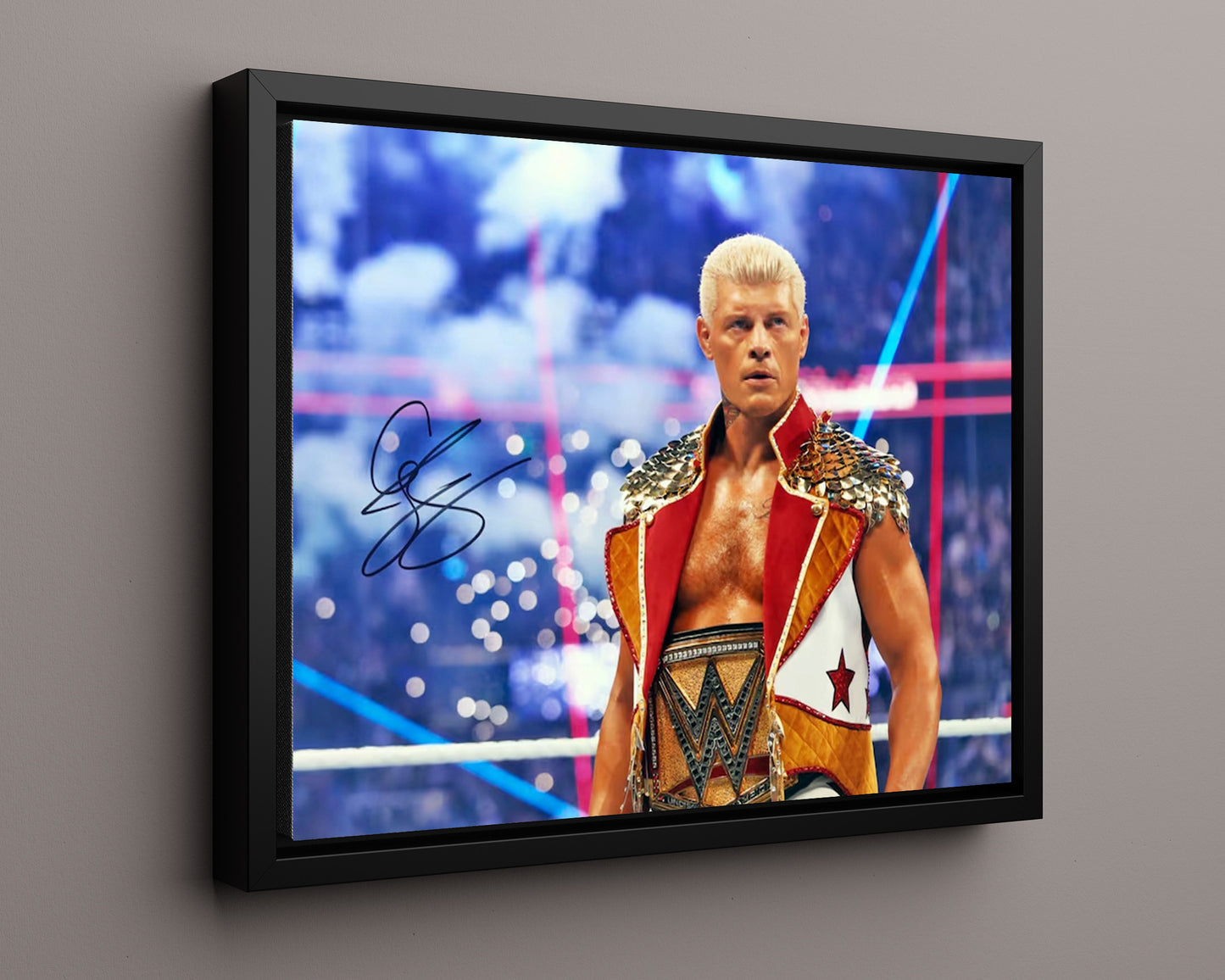 Wrestling Autograph Photo - Cody Rhodes Champion - American Nightmare