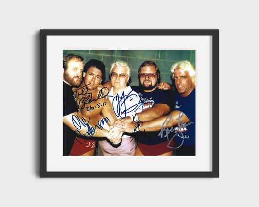 Wrestling Autograph Photo - Four Horsemen - Limousine Ridin Crew