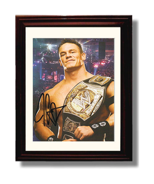 Wrestling Autograph Photo - John Cena Champ - Chain Gang Soldier