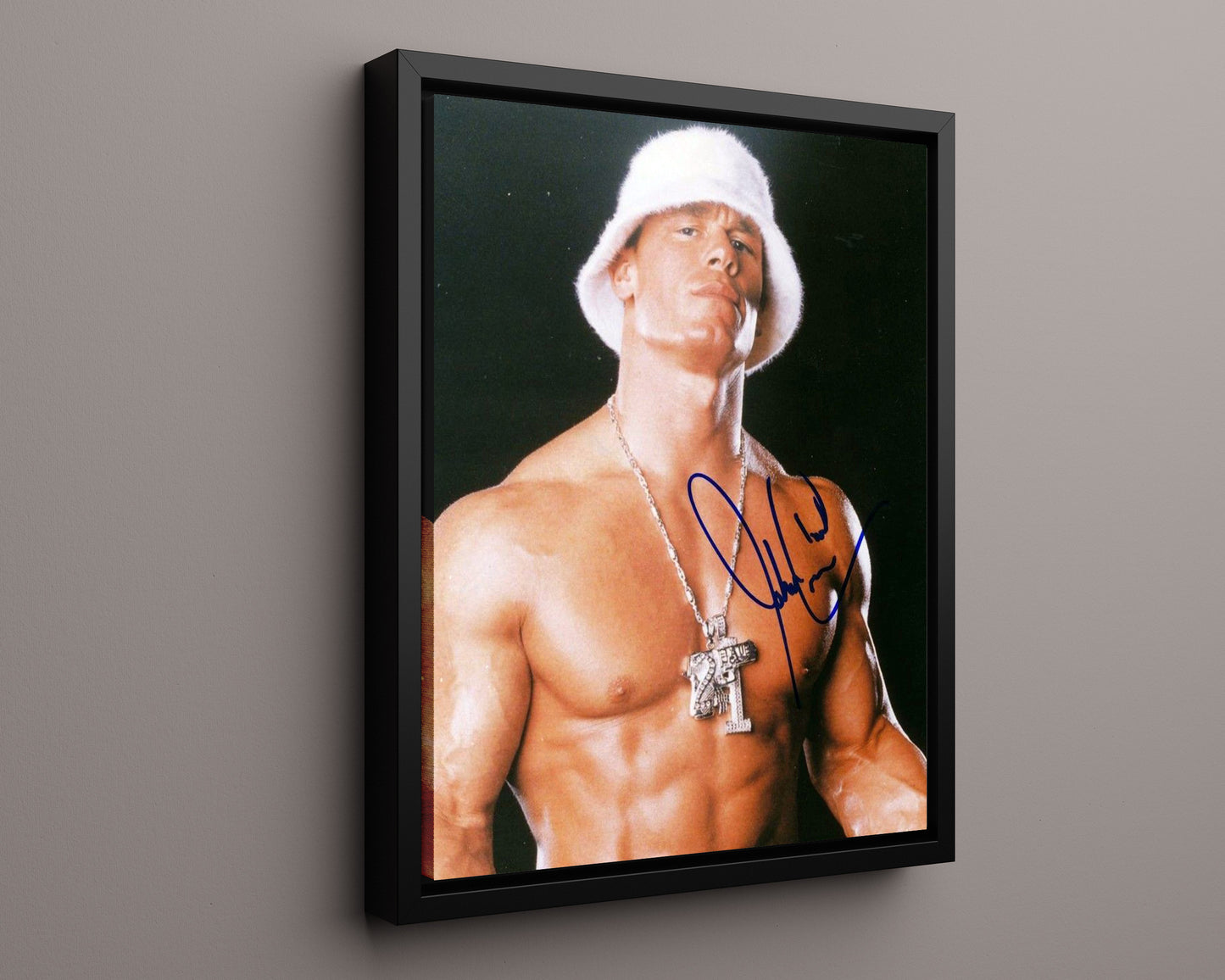 Wrestling Autograph Photo - John Cena Champ - You Can't See Me