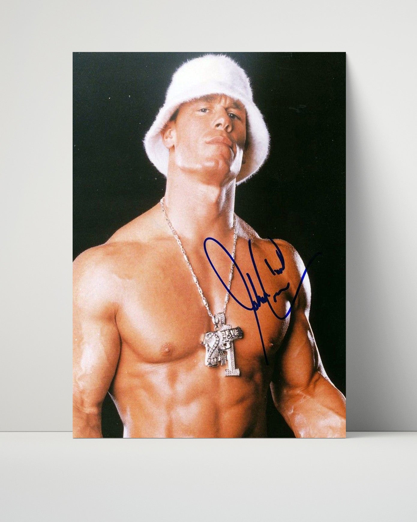 Wrestling Autograph Photo - John Cena Champ - You Can't See Me
