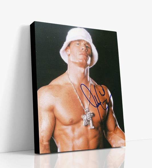 Wrestling Autograph Canvas - John Cena Drip - Chain Gang Soldier