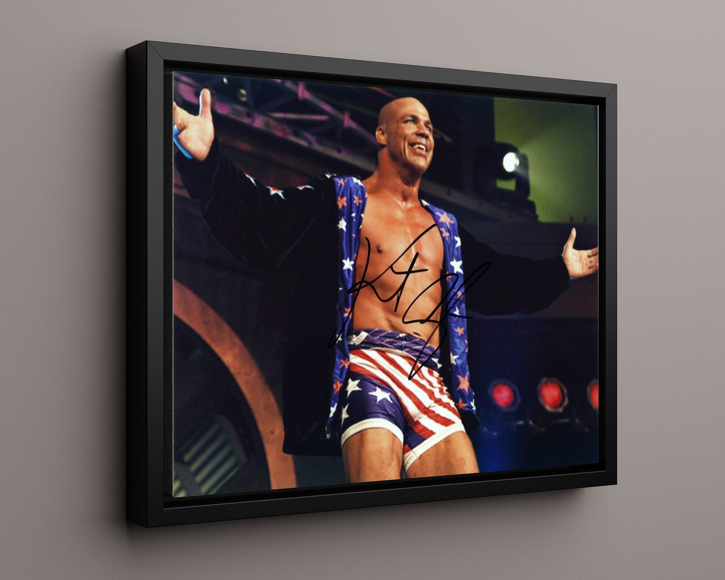 Wrestling Autograph Photo - Kurt Angle - It's True It's Damn True