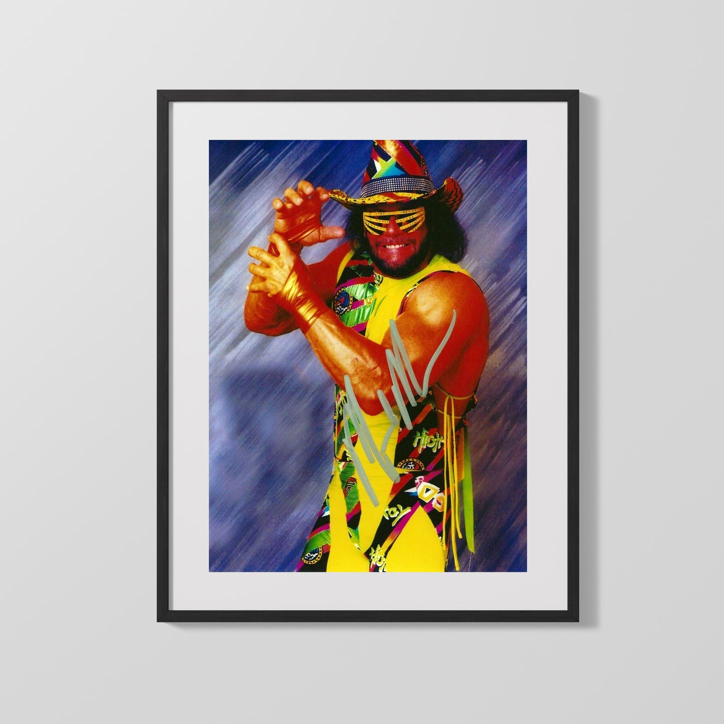 Wrestling Autograph Photo - Macho Man Randy Savage - Ooh Yeah