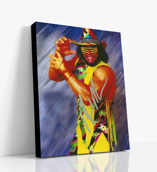 Wrestling Autograph Canvas - Macho Man Randy Savage - Ooh Yeah