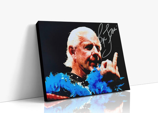 Wrestling Autograph Canvas - Ric Flair - Stylin and Profilin