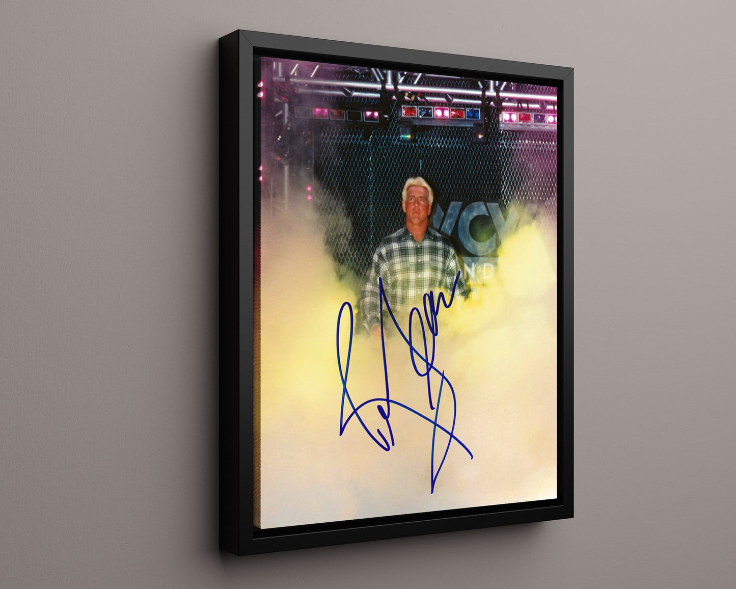 Wrestling Autograph Photo - Ric Flair WCW - Nature Boy Wooo