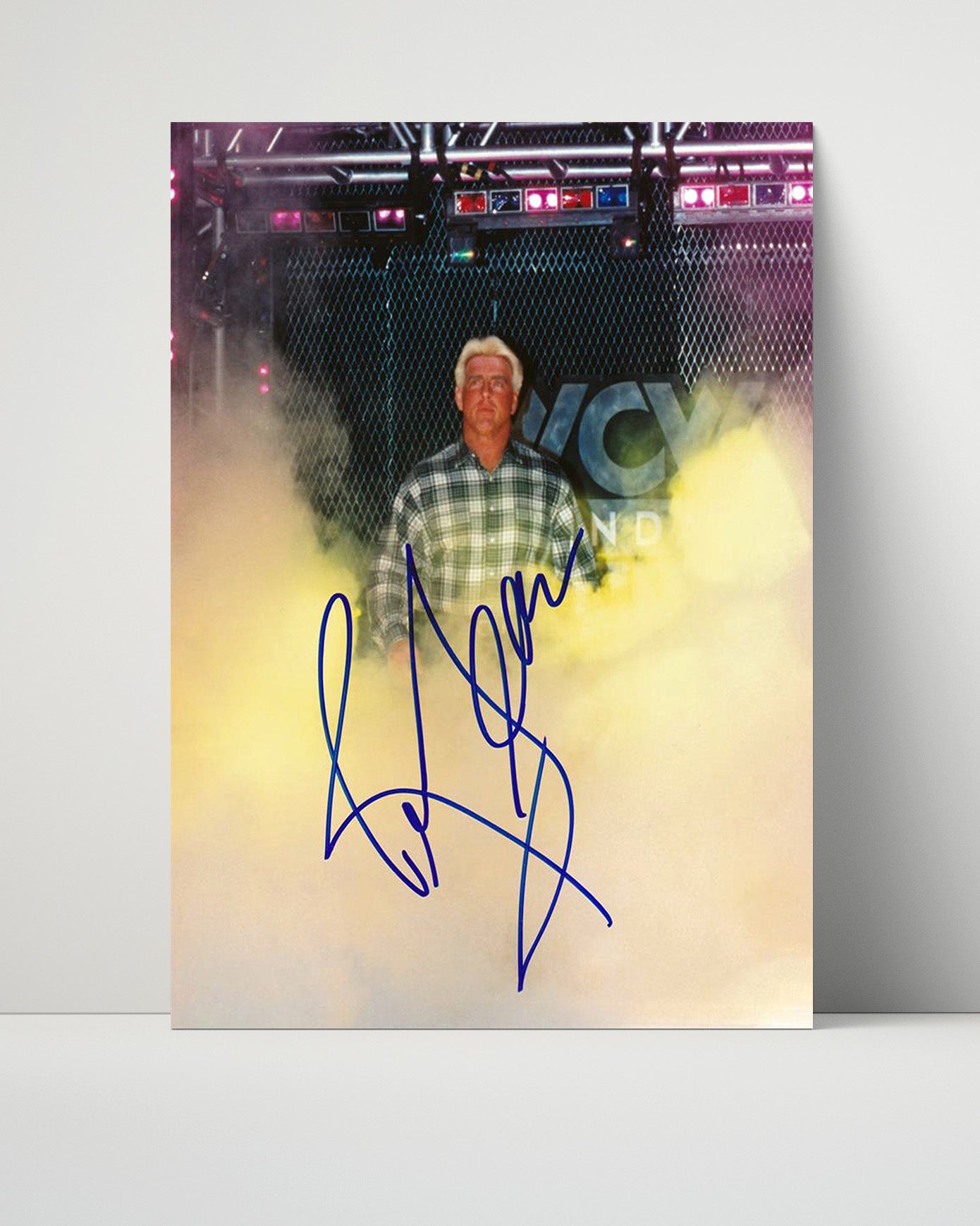Wrestling Autograph Photo - Ric Flair WCW - Nature Boy Wooo