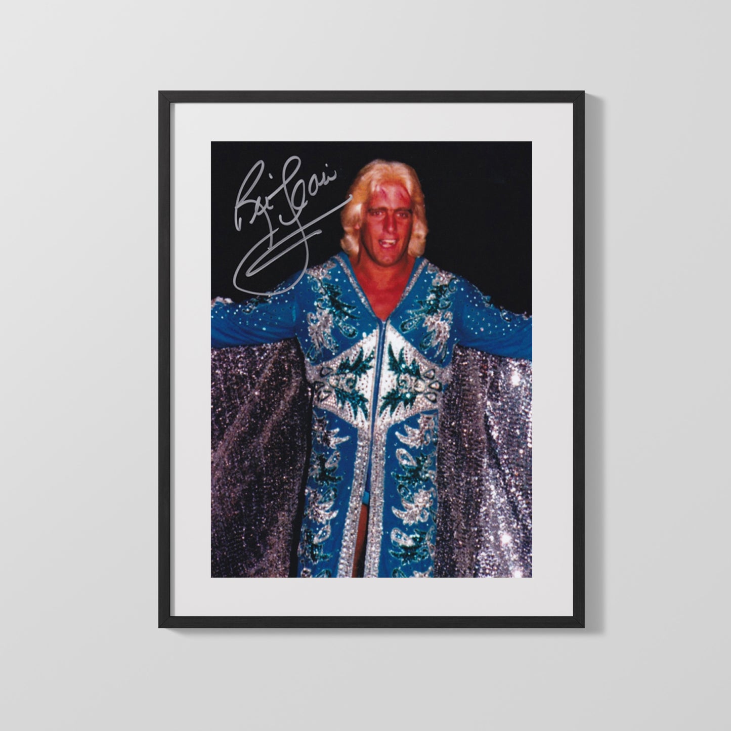 Wrestling Autograph Photo - Ric Flair Young - Stylin Profilin