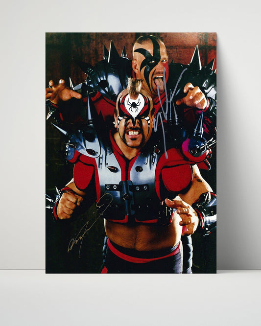 Wrestling Autograph Photo - Road Warriors - Legion of Doom Mayhem - Unframed