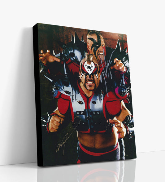 Wrestling Autograph Canvas - Road Warriors - Legion of Doom Mayhem
