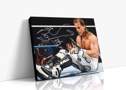Wrestling Autograph Canvas - Shawn Michaels - Boyhood Dream