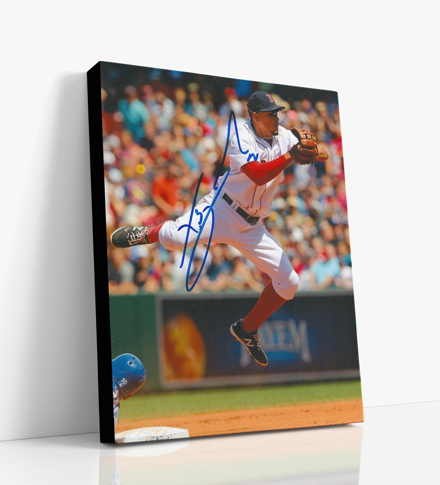 Xander Bogaerts Autograph Print - Airborne Throw - Flying High