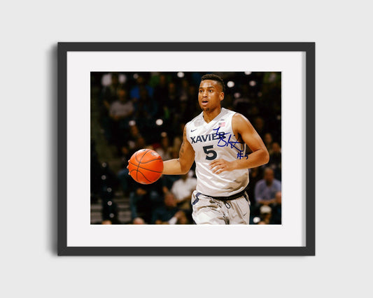 Xavier Autograph Print - Trevon Bluiett - Musketeer Marksman College FSPrints Gallery Frame 16x20