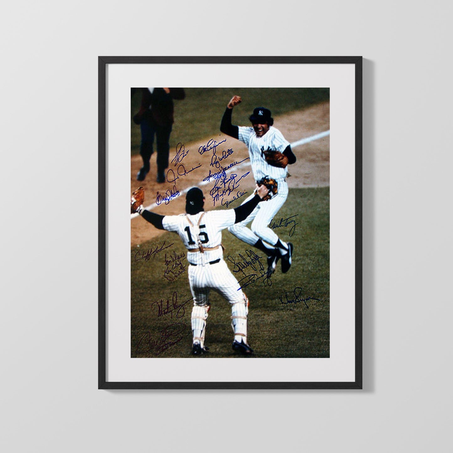 Yankees Autograph Print - WS MVP Celebration - Bronx Legends
