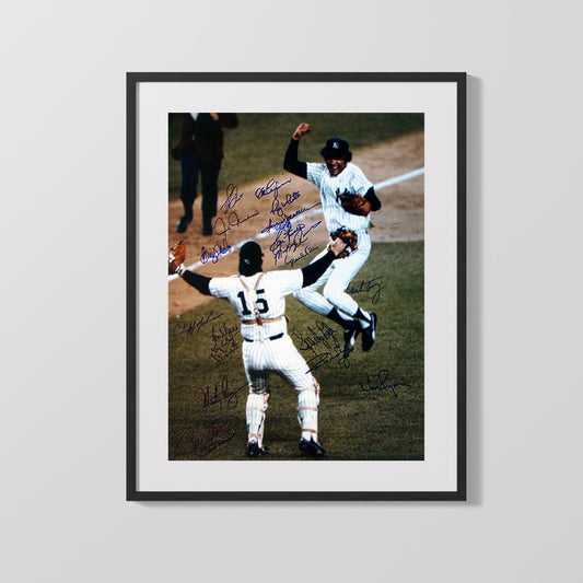 Yankees Autograph Print - WS MVP Celebration - Bronx Legends