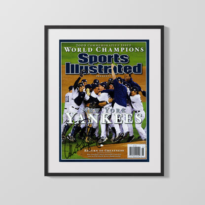 Yankees Autograph SI Print - 2009 Championship - A-Rod Signed Glory