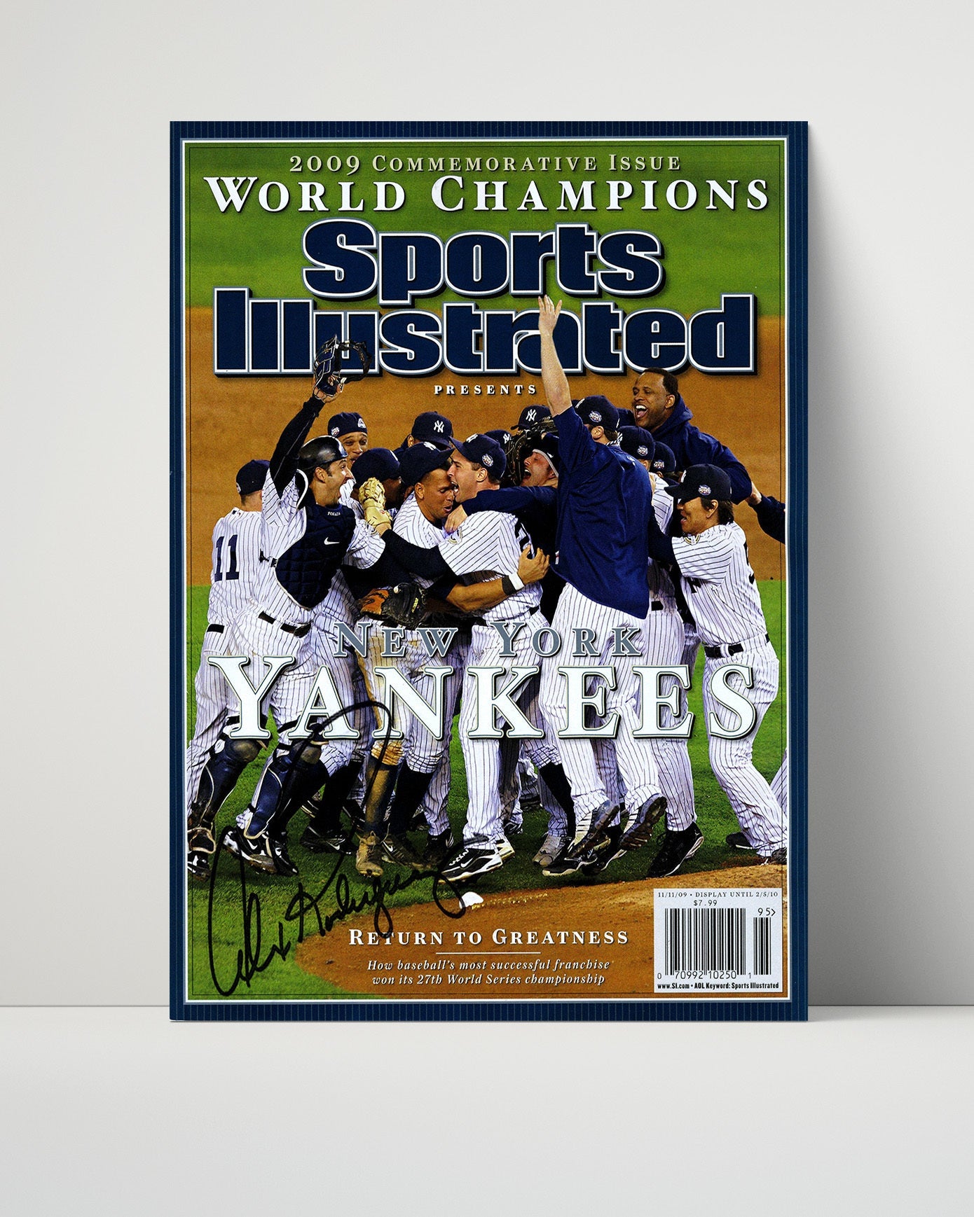 Yankees -Mariano Rivera - Dugout Bench - Signed Exit S&man - L&scape