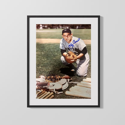 Yogi Berra Autograph Print - HoF Catcher - Tools of Ignorance