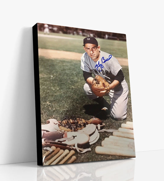 Yogi Berra Autograph Print - HoF Catcher - Tools of Ignorance