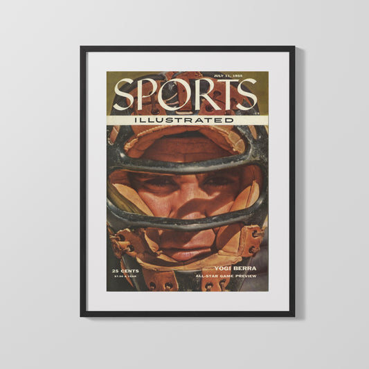 Yogi Berra Autograph SI Print - All-Star Preview - Behind the Mask