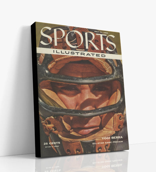 Yogi Berra Autograph SI Print - All-Star Preview - Behind the Mask