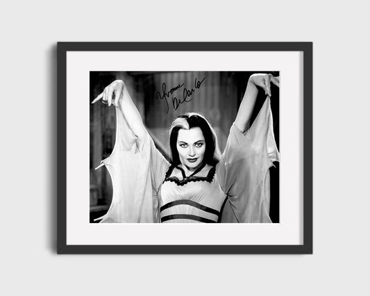 Yvonne DiCarlo - Lily Munster Glamour - Autograph Print Television Vintage Framed Prints Gallery Frame 16x20