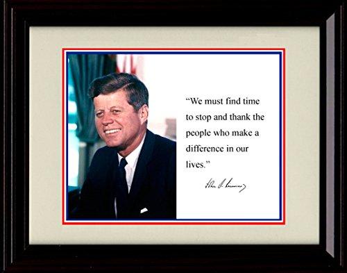 16x20 Framed John F Kennedy Autograph Promo Print - vintageframedprints.com