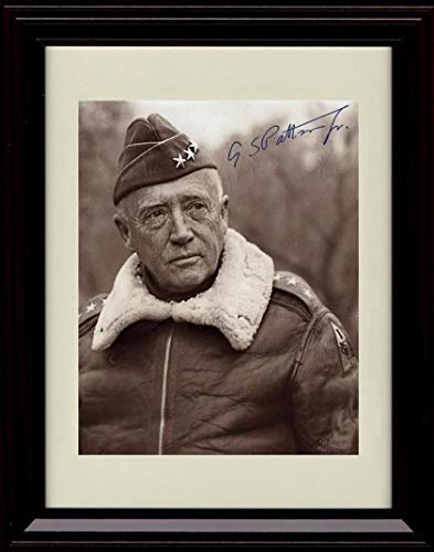 16x20 Framed General George Patton Autograph Replica Print - vintageframedprints.com