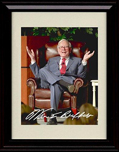 16x20 Framed Warren Buffet Autograph Promo Print - vintageframedprints.com