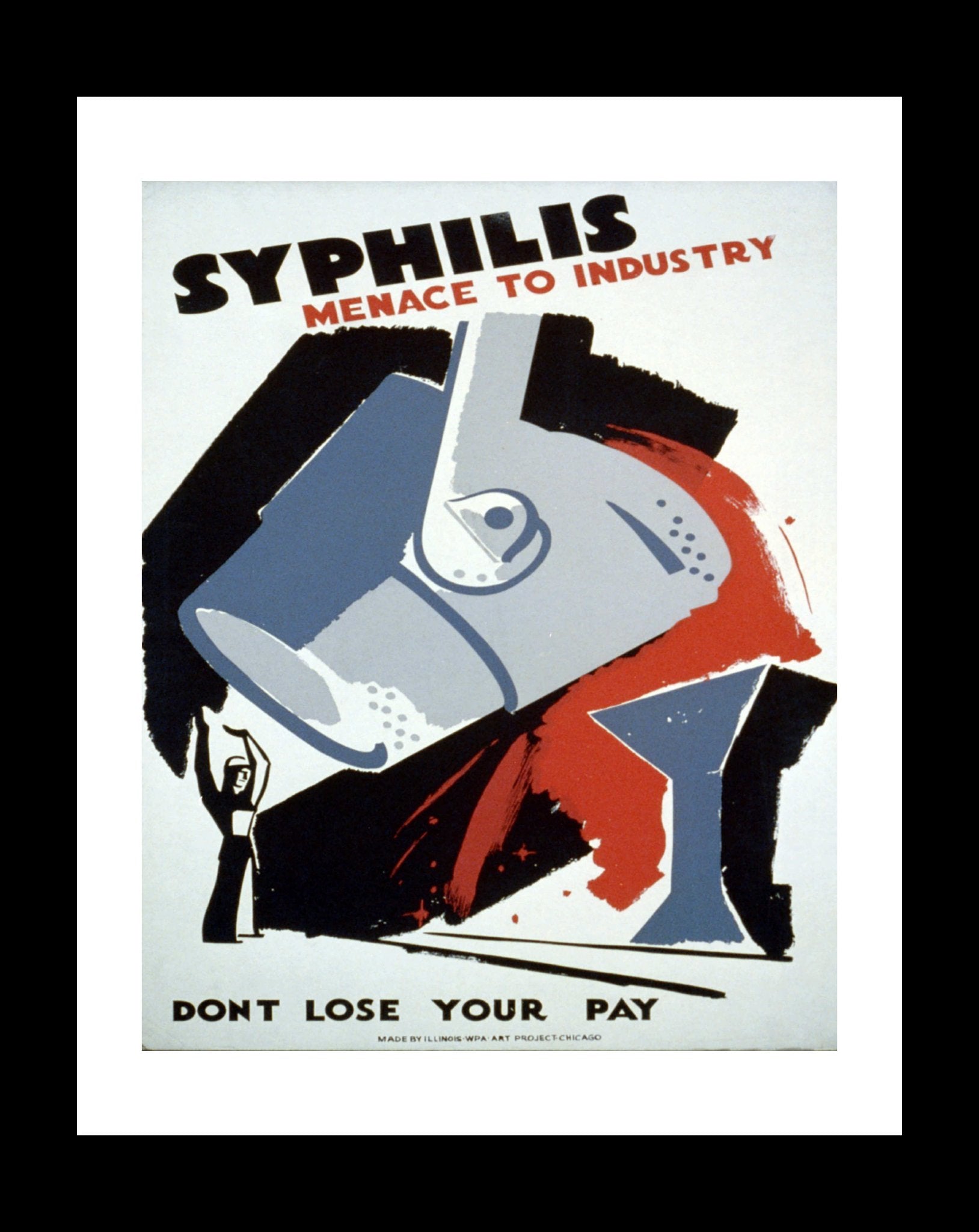 Health & Safety Print:  Syphilis - Menace to Industry - vintageframedprints.com