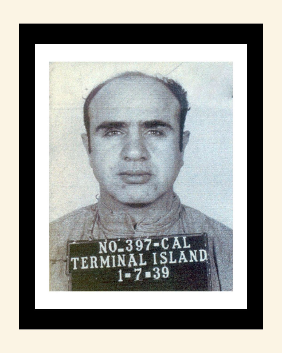 Mugshot Print: Al Capone - vintageframedprints.com