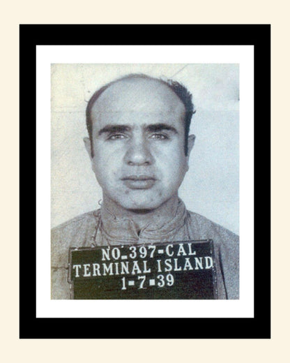 Mugshot Print: Al Capone - vintageframedprints.com