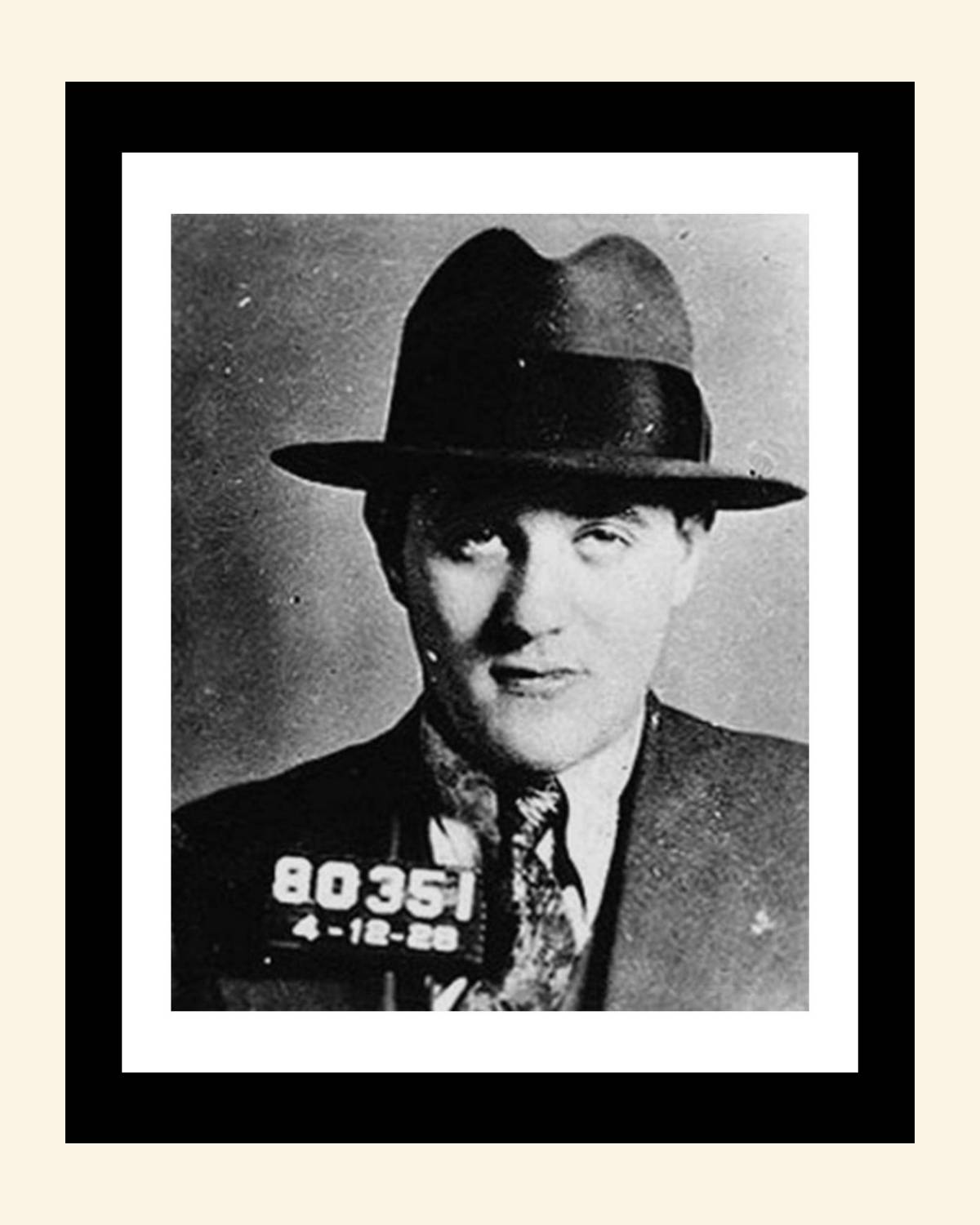 Mugshot Print: Benjamin Bugsy Siegel - vintageframedprints.com