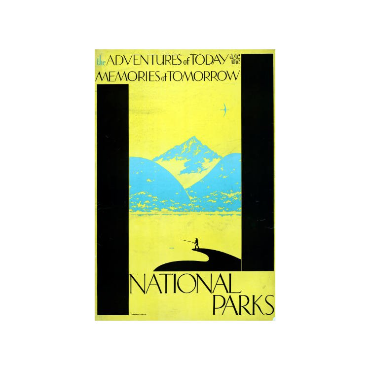 National Parks Poster Print: Adventures of Today - vintageframedprints.com