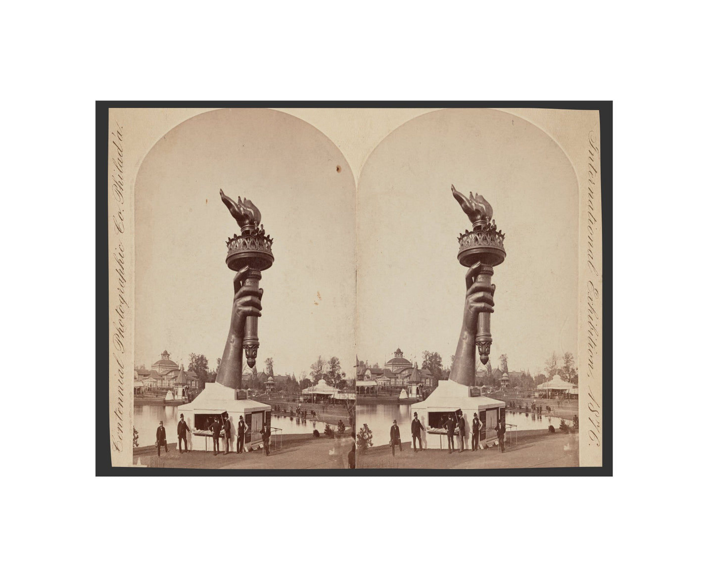 Statue of Liberty Poster Print: Colossal Hand and Torch - Lady Liberty 1876 - vintageframedprints.com